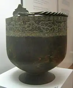 Roman bronze situla from Germany, 2nd–3rd centuries