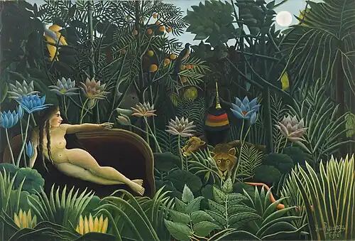 Henri Rousseau, The Dream, 1910, Primitive Surrealism