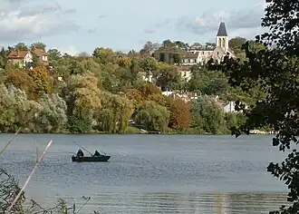 The old village of Herblay, alongside the River Seine