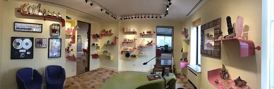 Office, designed by Hester Diamond Diamond residence, Central Park West