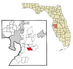 Location in Hillsborough County and the state of Florida