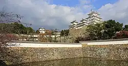 Photo of the "Three Country Moat" in the centre of the castle complex