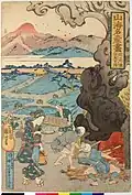 Imari ware kiln in Hizen Province by Utagawa Kuniyoshi