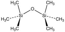 Stereo structural formula of hexamethyldisiloxane