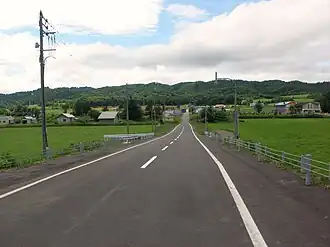 Hokkaido Pref Route 445 in Bifuka