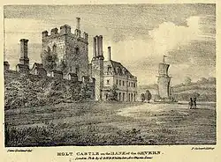 A 19th-century view of the castle