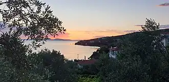 Chorto sunset captured from mountain pathway