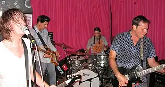 Left to right: Froberg, Wood, Kourkounis, and Reis in 2011