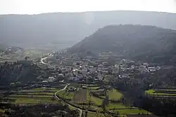 Panoramic view of the village