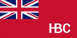 Hudson's Bay Company corporate flag, 1801–1965