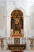 Image of the Virgin of the Ribbon, in the main altar