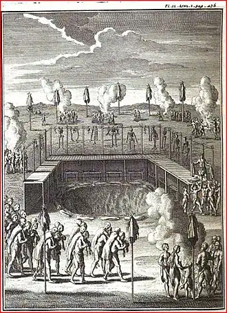 Huron Feast of the Dead, where ancestral remains were disinterred and reburied