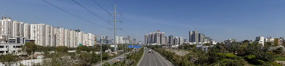 Panorama from Kokapet junction
