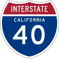 Interstate 40 marker