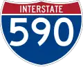 Interstate 590 marker