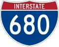 Interstate 680 marker