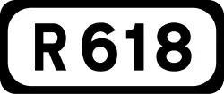 R618 road shield}}