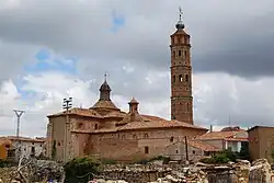 View of the main church in the village