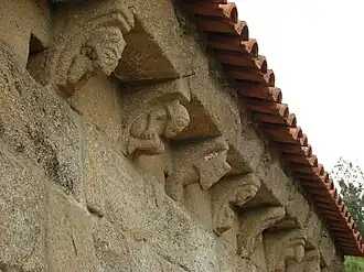 Humans and beasts at Chaviães Church.