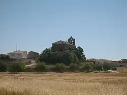 View of the Church of our Lady of the Assumption in Tebar