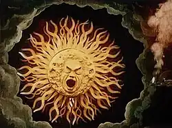 A still frame from The Impossible Voyage (1904)