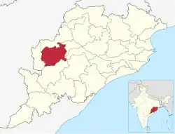 Location in Odisha, India