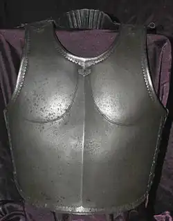 Indian steel cuirass, 17th to 18th century.