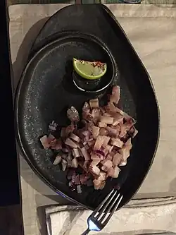 Indigirka is occasionally served with a slice of lemon or lime