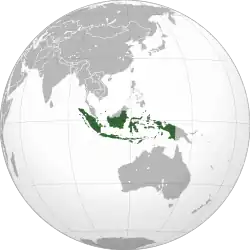 Current map of Indonesia
