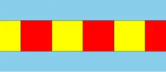 Uniform variant with alternate colored square faces.