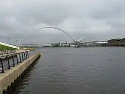 Infinity Bridge from the River Tees Watersports Centre