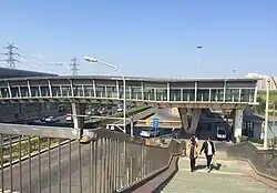 Interchange footbridge exterior