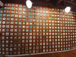 Wall of classical style tiles