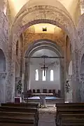 Nave of church towards apse.