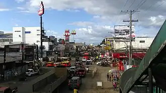 Valencia City skyline at G. Laviña Avenue- Sayre Highway Intersection