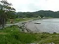 Inverkirkaig On the shore of Loch Kirkaig with pebbly beach.