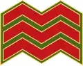 Sergeant (Irish: Sáirsint) (Irish Army)[61]