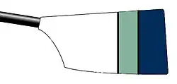 Image showing the rowing club's blade colours