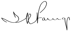 Isma'il al-Faruqi's signature