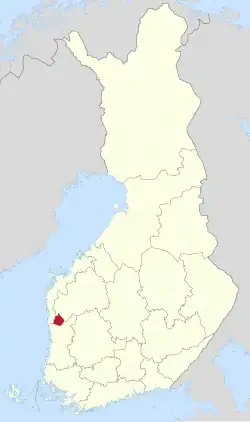 Location of Isojoki in Finland