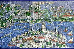 Taksim metro station tiles