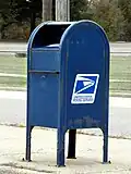 A USPS collection box without a "snorkel"