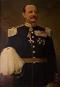 Regimental commander (1901–08), Colonel Ludvig Falkman&nbsp;[sv] wearing the regiment's uniform m/1886