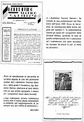Bollettino Tecnico Geloso n.108-109&nbsp;1968/1969 riporta una nota di J. Geloso e la fotocopia del primo bollettino tecnico del 1932