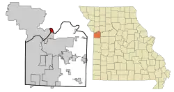 Location of River Bend, Missouri