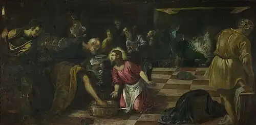 Jacopo Tintoretto, Christ Washing the Feet of The Disciples (1575-80)