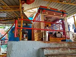 Jagadamba temple at the top of the Golconda fortifications