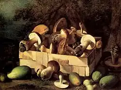 Still life with Mushrooms