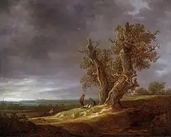 Landscape with Two Oaks (1641), oil on canvas, 88.5 x 110.5&nbsp;cm., Rijksmuseum