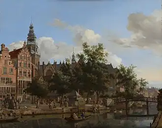 Jan van der Heyden, View of Oudezijds Voorburgwal c. 1670 (Mauritshuis)